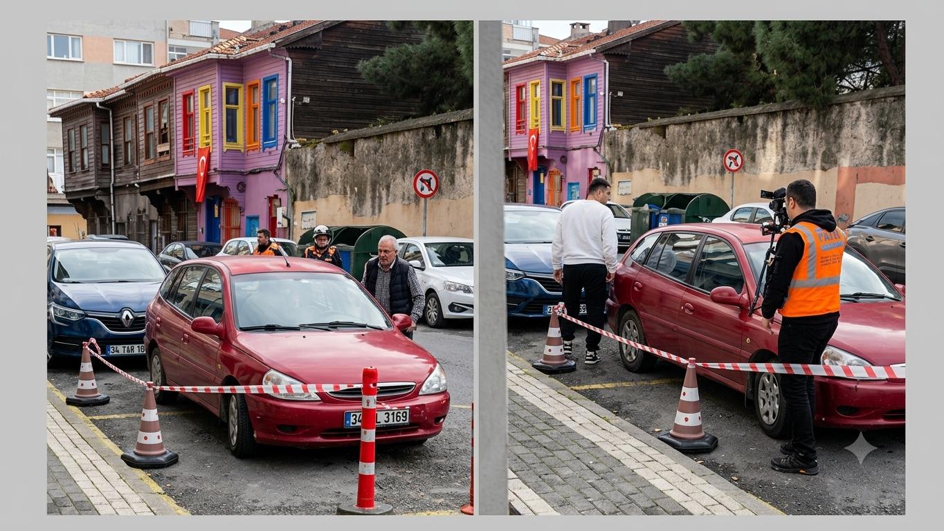 Motorlu kara taşıtları alım satım sorumlusu uygulamalı sınav alanı